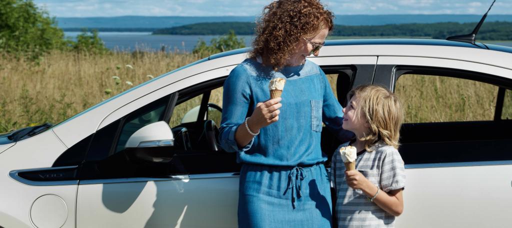 Crème glacée au bord de la route