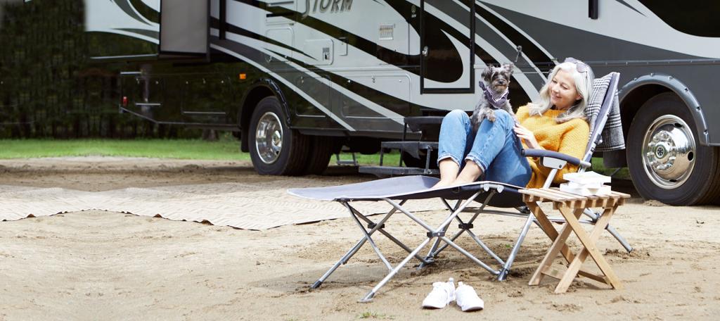 Une femme se détend devant un VR