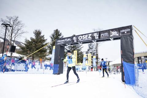 Ligne d'arrivée Osez Le Mont Saint-Anne