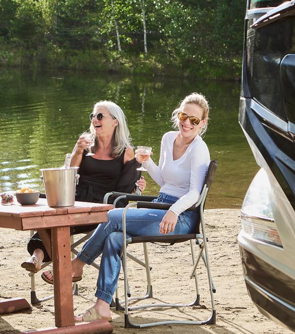 Détente au bord du lac