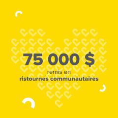 75 000$ remis en ristournes communautaires Promutuel Assurance