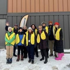 Équipe Promutuel Assurance Centre-sud Collecte de denrées pour la Fondation Rock-Guertin