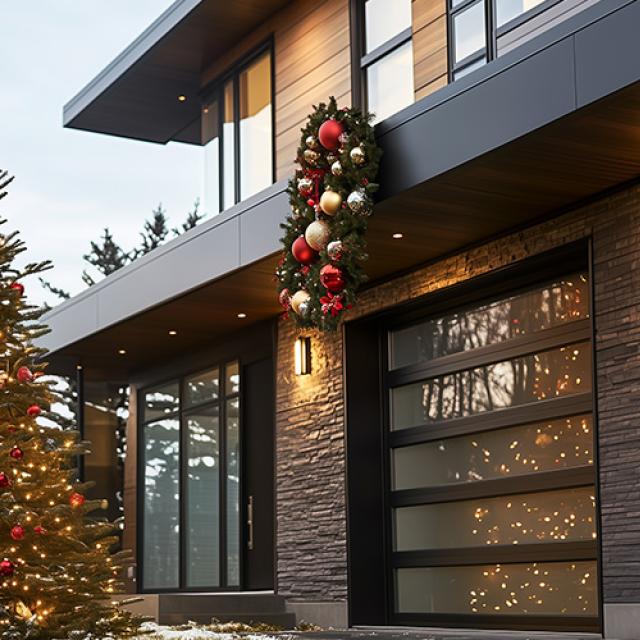 Une maison décorée pour le temps des fêtes